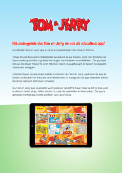 Het ondeugende duo Tom en Jerry nu ook als educatieve app!
