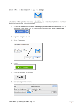Gmail offline op desktop met de app van Google