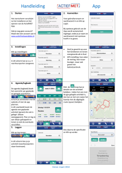Handleiding App - ActiefMET Wandelen