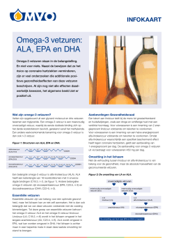 Infokaart Omega-3 vetzuren: ALA, EPA en DHA