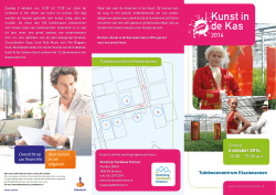5 oktober 2014 13.00 - 17.00 uur Tuinbouwcentrum Klazienaveen