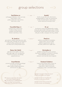Groups Selections Menu