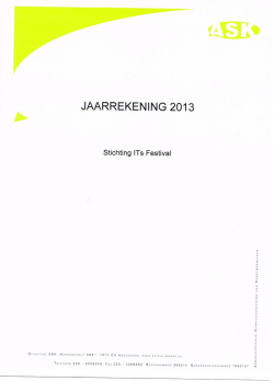 En klik hier voor de jaarrekening van 2013