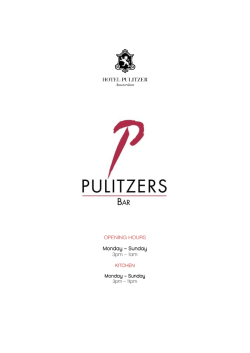 OPENING HOURS OPENING HOURS Monday – Sunday 3pm – 1am