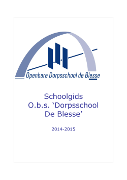 schoolgids 2014-2015 - Scholen op de kaart