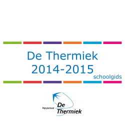 Schoolgids 2014/15 - Mytylschool De Thermiek