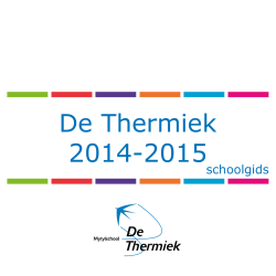 Schoolgids 2014/15 - Mytylschool De Thermiek