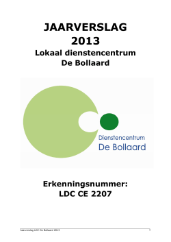 Jaarverslag LDC De Bollaard 2013