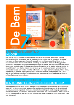 effectieve leertijd inloop