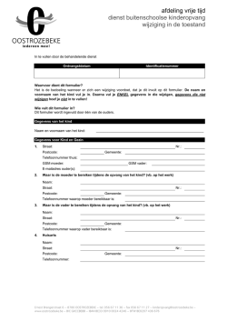 Uittreksel uit het bevolkingsregister