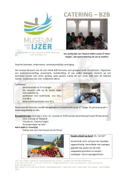 CATERING – B2B - Museum aan de ijzer
