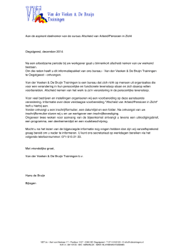 e-info deelnemer - TU Delft Medewerkers