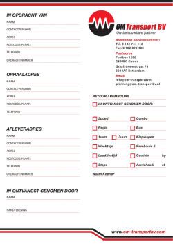 Download hier onze vrachtbrief