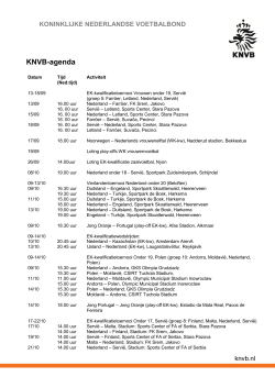 KNVB-agenda