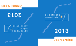 jaarverslag 2013 - Atlantische Commissie