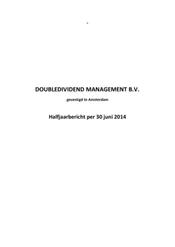 Halfjaarbericht 2014