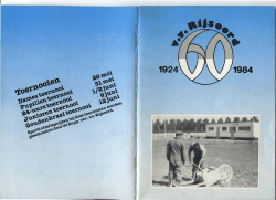 Programma - VV Rijsoord