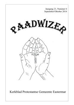 Paadwizer september-oktober - Protestantse Gemeente Eastermar