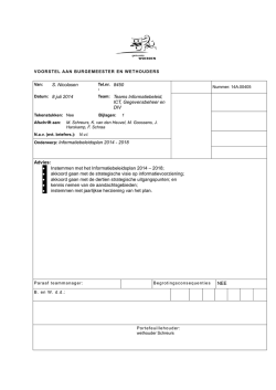 Informatiebeleidsplan 2014