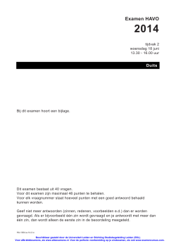 Opgaven - Universiteit Leiden