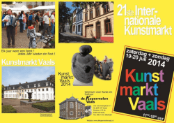 Flyer kunstmarkt 2014 - De Kopermolen Vaals
