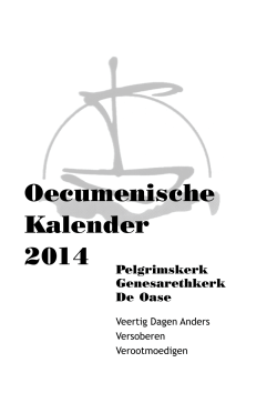 Oecumenische Kalender 2014