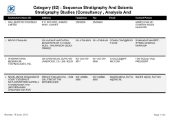Category (82) : Sequence Stratigraphy And Seismic Stratigraphy
