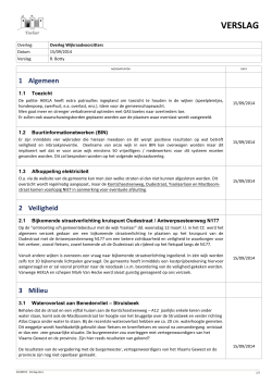 Verslag overleg wijkraadvoorzitters