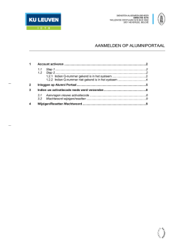 document (pdf) - Alumni KU Leuven
