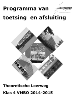 Programma van toetsing en afsluiting