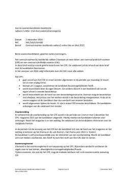 Informatiebrief - Pax Christi College