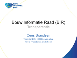 Klik hier voor de presentaties van Cees Brandsen.