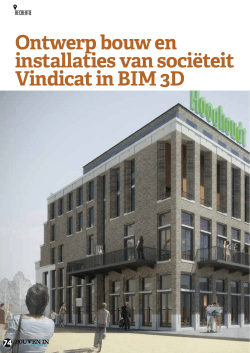 Nieuwbouw Vindicat Groningen - BIM 3D ontwerpen
