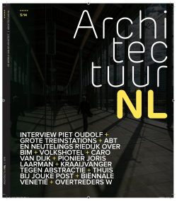 ArchitectuurNL 05 2014 Thuis bij Jouke Post