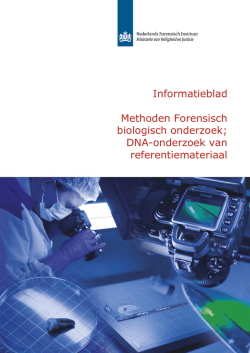 DNA-onderzoek van referentiemateriaal
