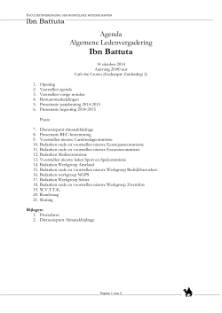 Agenda - Ibn Battuta