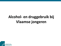 Alcohol- en cannabisgebruik bij Vlaamse jongeren