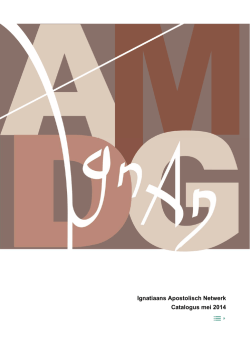 Ignatiaans Apostolisch Netwerk Catalogus mei 2014