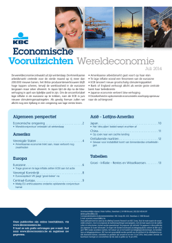 Economische Vooruitzichten Wereldeconomie
