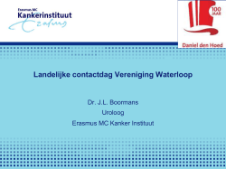 Presentatie dr. Joost Boormans