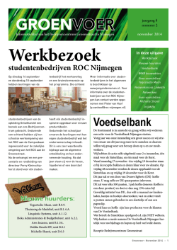 Groenvoer bulletin november 2014