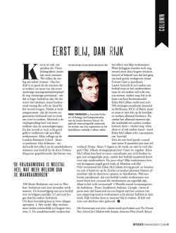 eerst blij, dan rijk