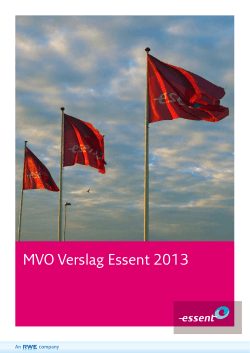 MVO Verslag Essent 2013