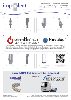 open CAD/CAM Solutions by Improdent