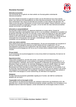 Disclaimer - Eurowijs
