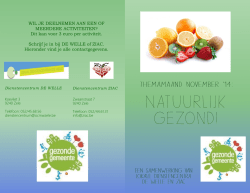 Dit kan voor 3 euro per activiteit. Schrijf je in bij DE