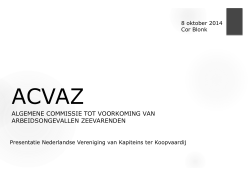 Presentatie ACVAZ - Nederlandse Vereniging van Kapiteins ter