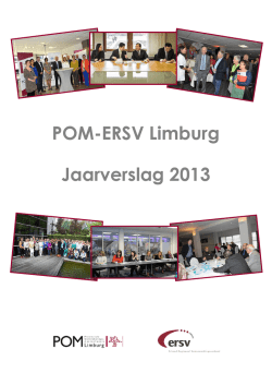 Jaarverslag 2013 - Provinciale Ontwikkelingsmaatschappij van