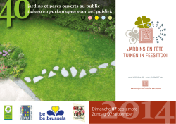 JARDINS EN FÊTE TUINEN IN FEESTTOOI
