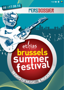 BSF – Persdossier - Brussels Summer Festival